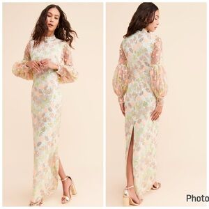 Alice McCall Celestial Sequin Maxi Long‎ Sleeve Dress Size 2